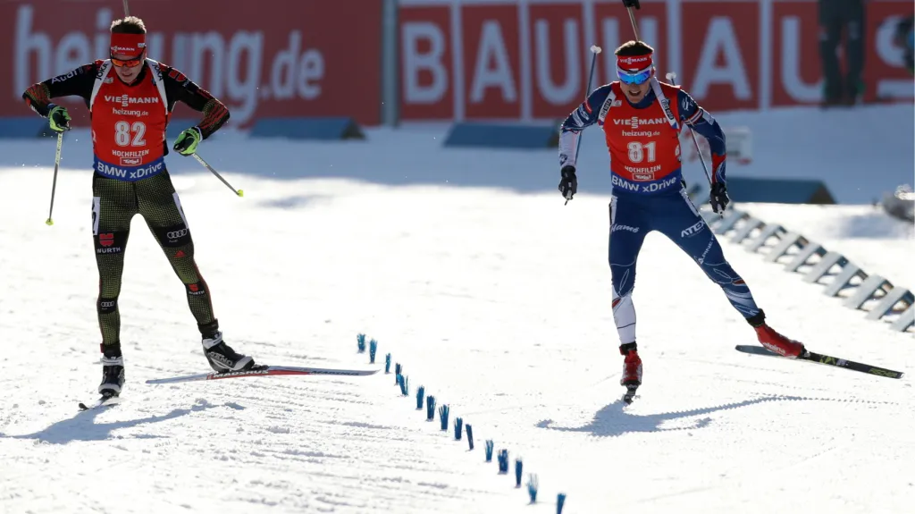 Benedikt Doll a Ondřej Moravec v cílové rovince