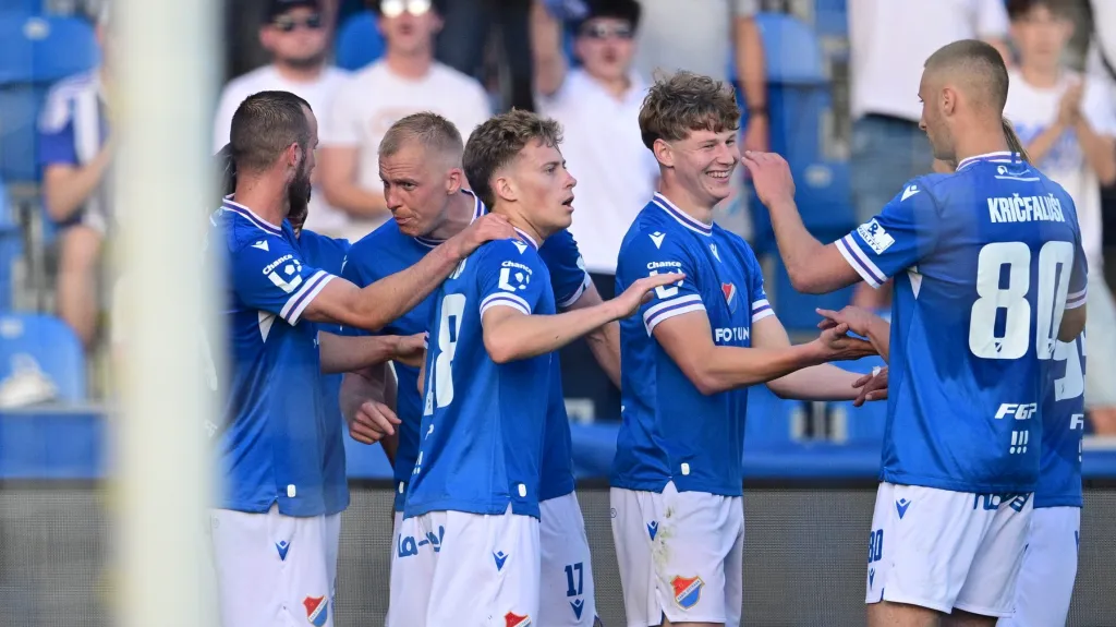 Radost fotbalistů Ostravy
