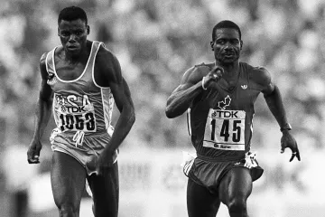 Carl Lewis a Ben Johnson