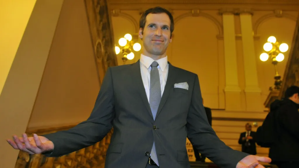 Petr Čech na slavnostním večeru