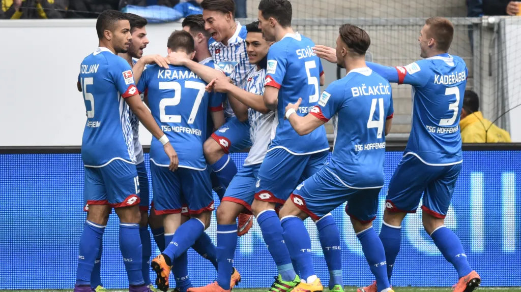 Slavící fotbalisté Hoffenheimu