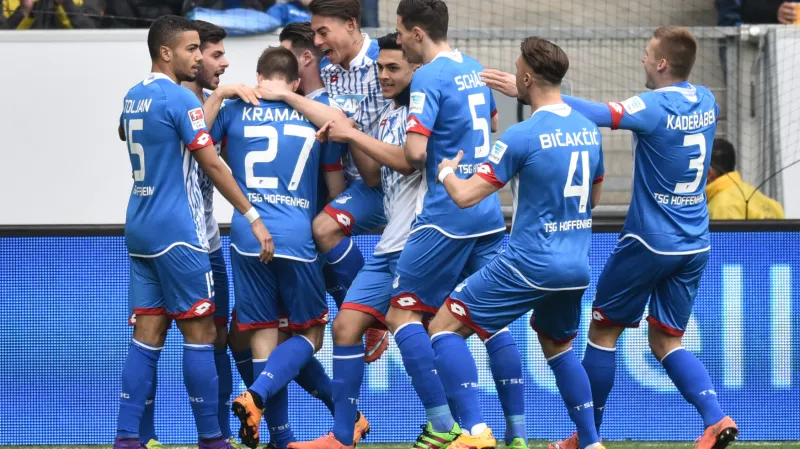 Slavící fotbalisté Hoffenheimu