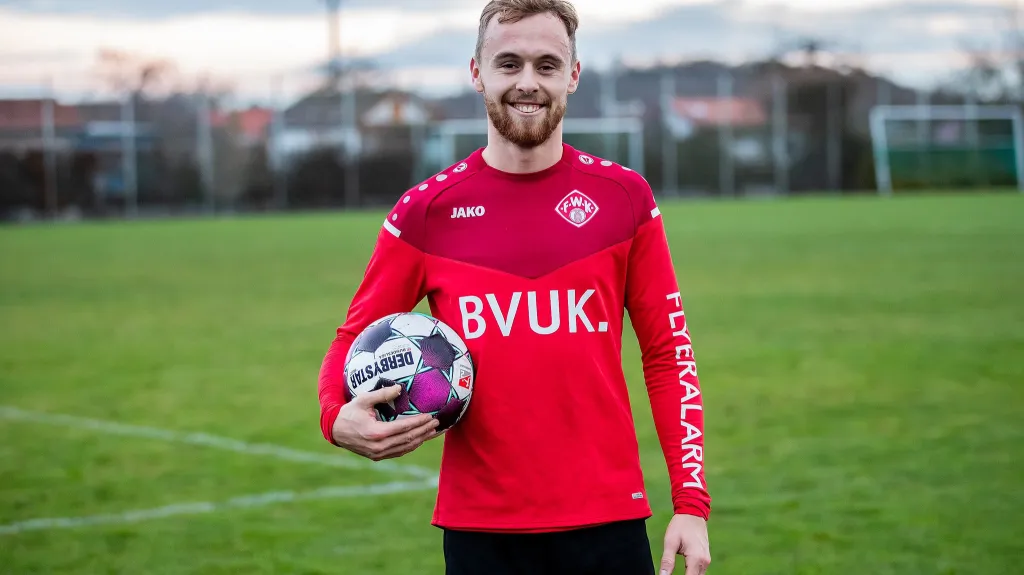 Martin Hašek mladší v barvách FC Würzburger Kickers