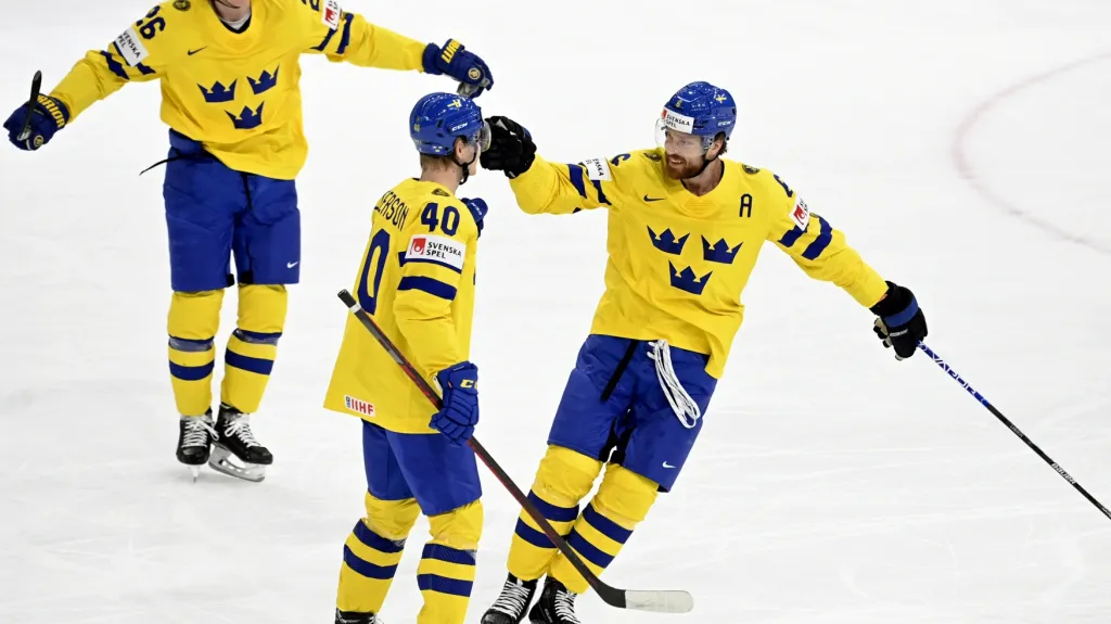 Radost švédských hokejistů