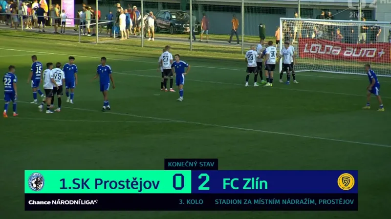 Sestřih utkání Prostějov – Zlín
