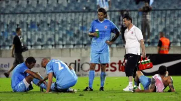 Zklamání hráčů Slovanu Bratislava