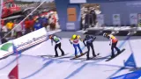 Finále ženského závodu ve snowboardcrossu