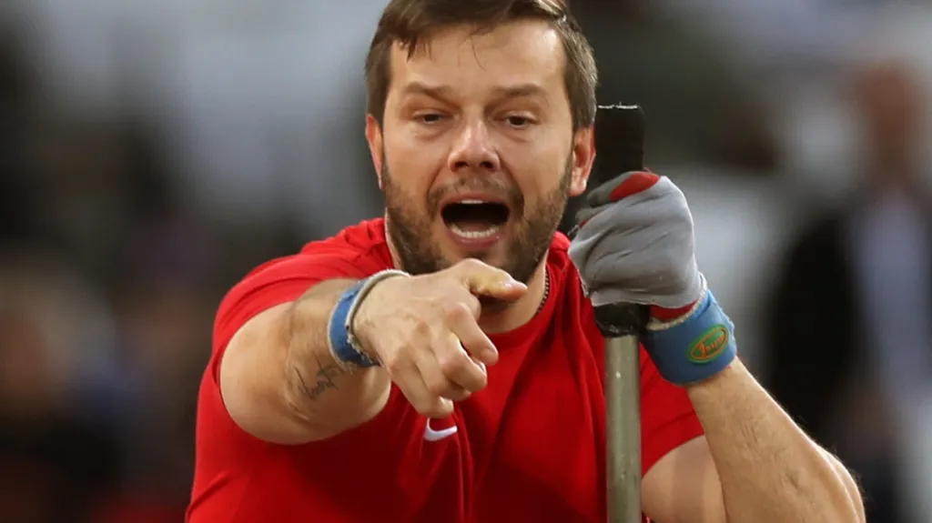 Handicapovaný koulař Aleš Kisý na mistrovství světa