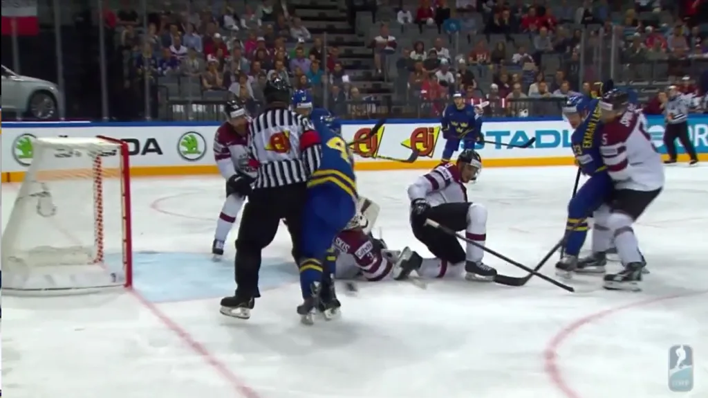 Gól v utkání Lotyšsko - Švédsko: Möller - 1:5 (45. min.)