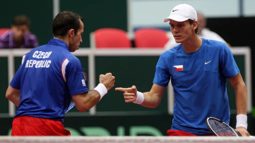 Radek Štěpánek a Tomáš Berdych