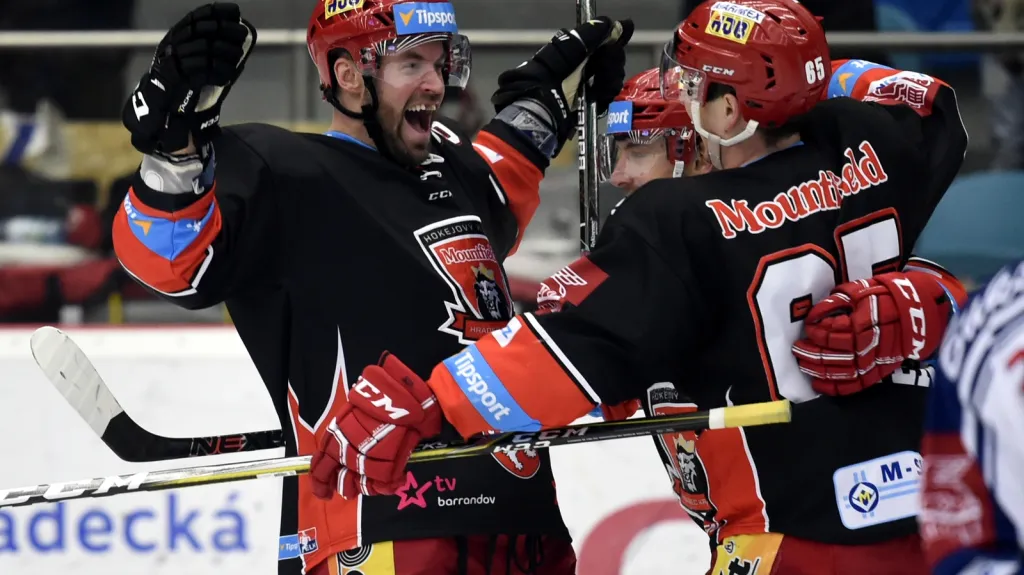 Radost hokejistů Hradec Králové