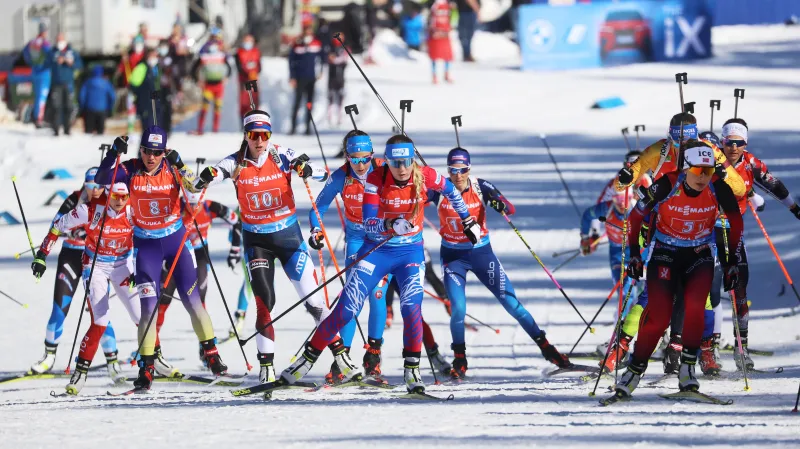 Sestřih štafety žen na MS v Pokljuce