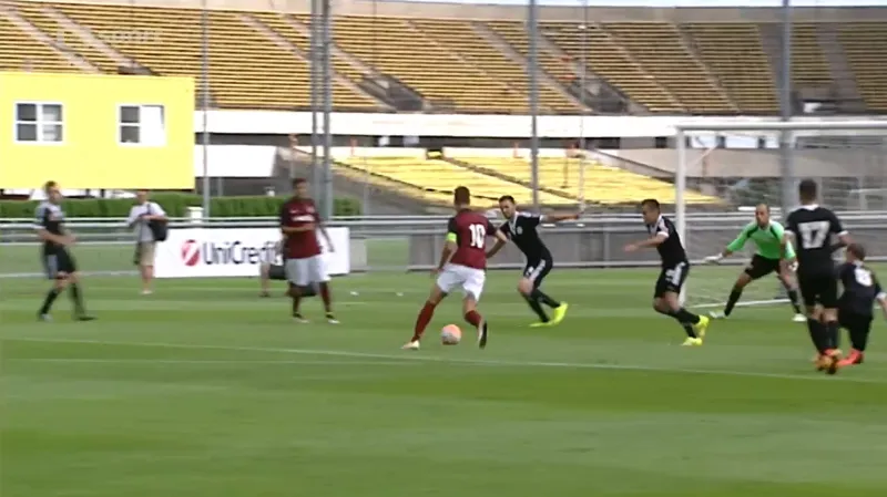 Schick rozhodl o výhře Sparty v přípravě proti Budějovicím