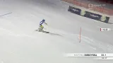 První jízda Dubovské ve slalomu v Courchevelu