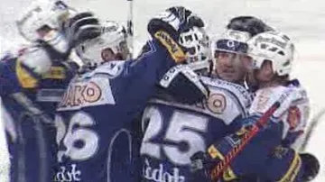 Radost hokejistů Plzně