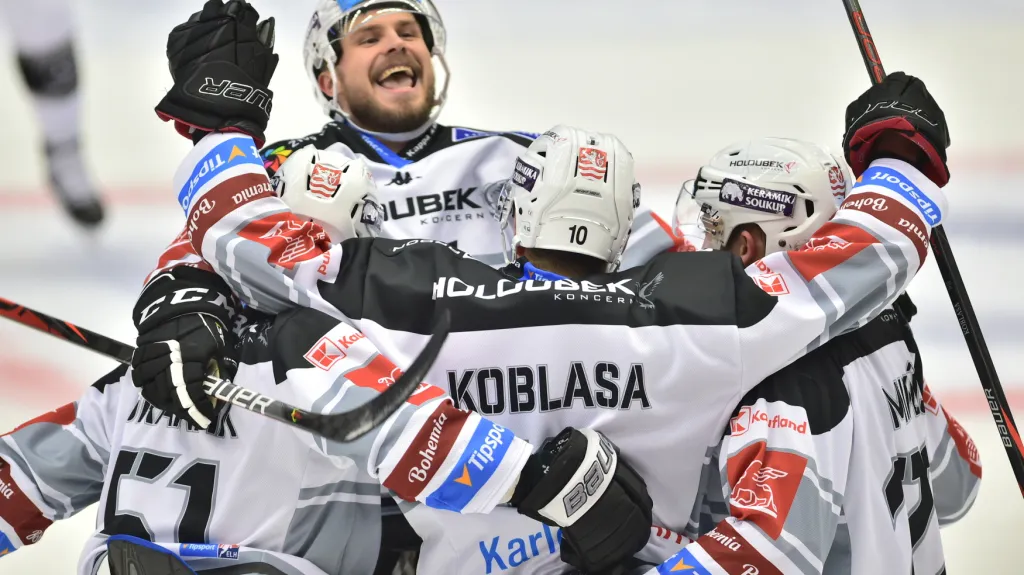 Radost hokejistů Karlových Varů