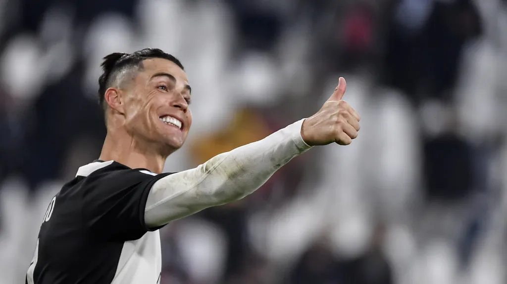 Cristiano Ronaldo slaví hattrick