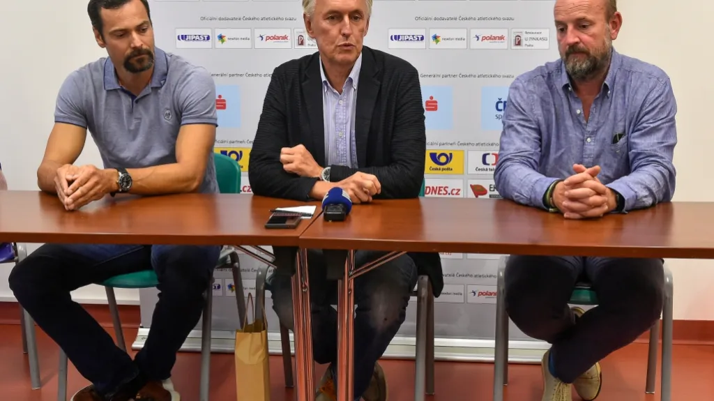 Zleva Jan Netscher, Libor Varhaník a Tomáš Dvořák