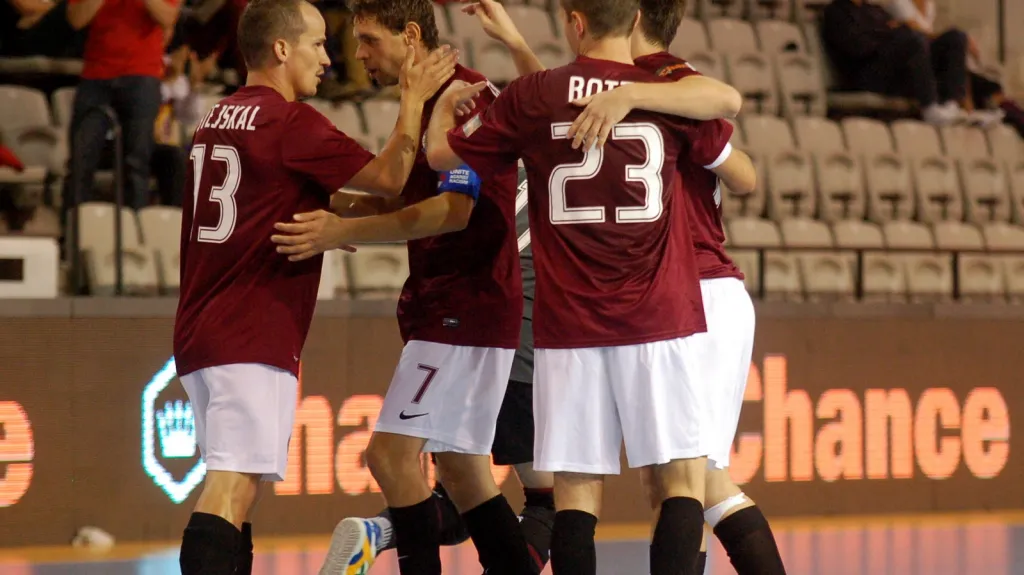 Radost futsalistů Sparty