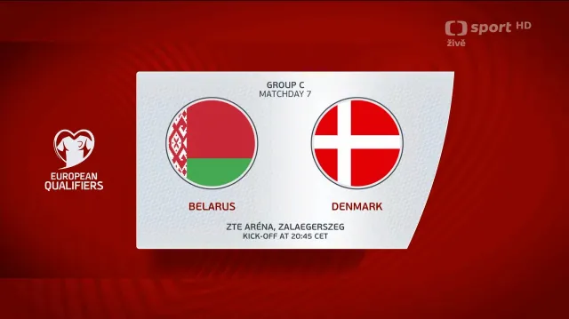 Sestřih utkání Bělorusko – Dánsko