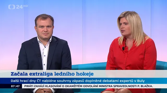 Studio 6: Martin Loukota a Darina Vymětalíková o nové sezoně extraligy