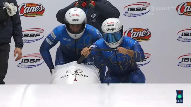 Závěrečné jízdy českých dvojbobů na MS v Lake Placid