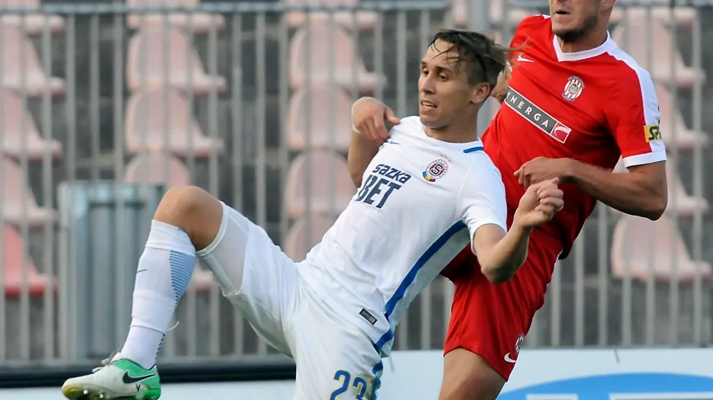 Josef Šural v utkání se Zbrojovkou