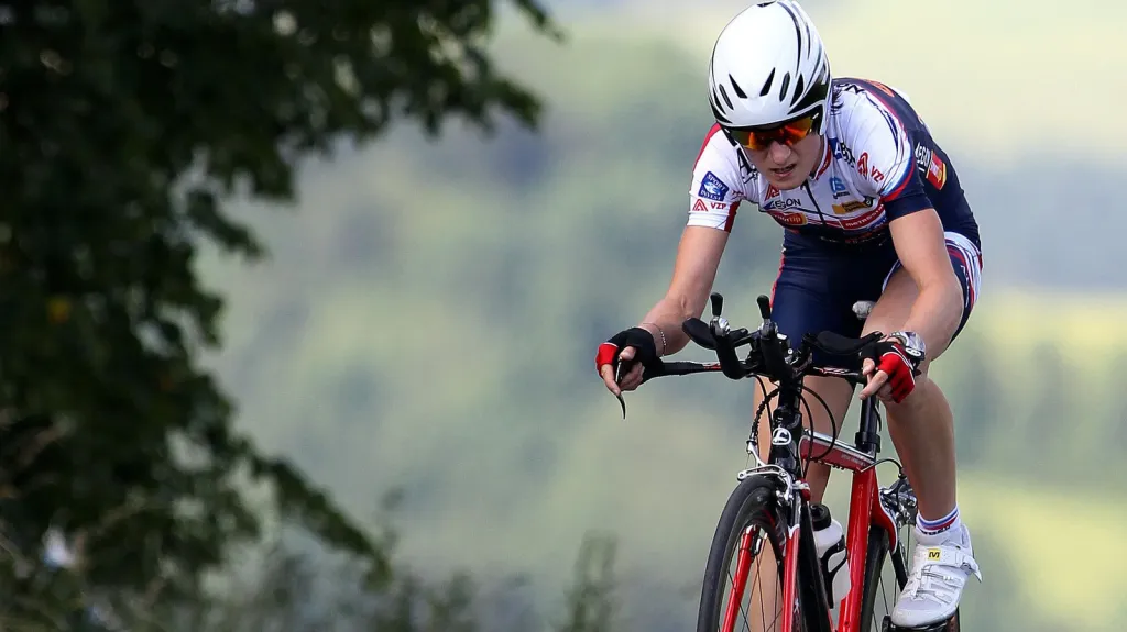 Martina Sáblíková na cyklistické časovce
