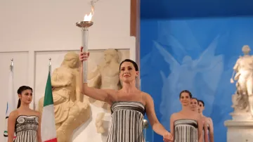 Slavnostní zapálení olympijského ohně