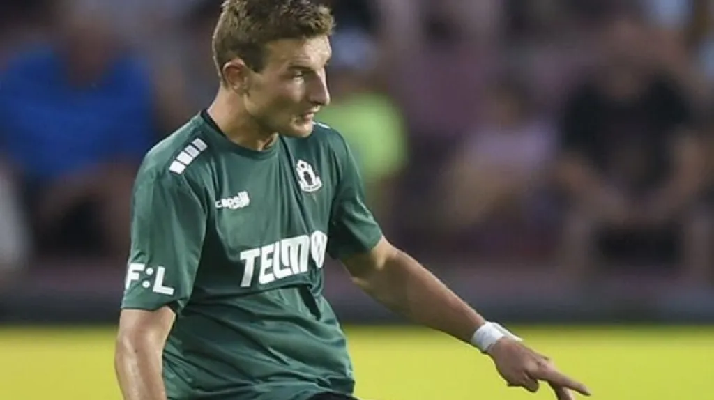 Prvoligový debutant Jiří Váňa v dresu Jablonce