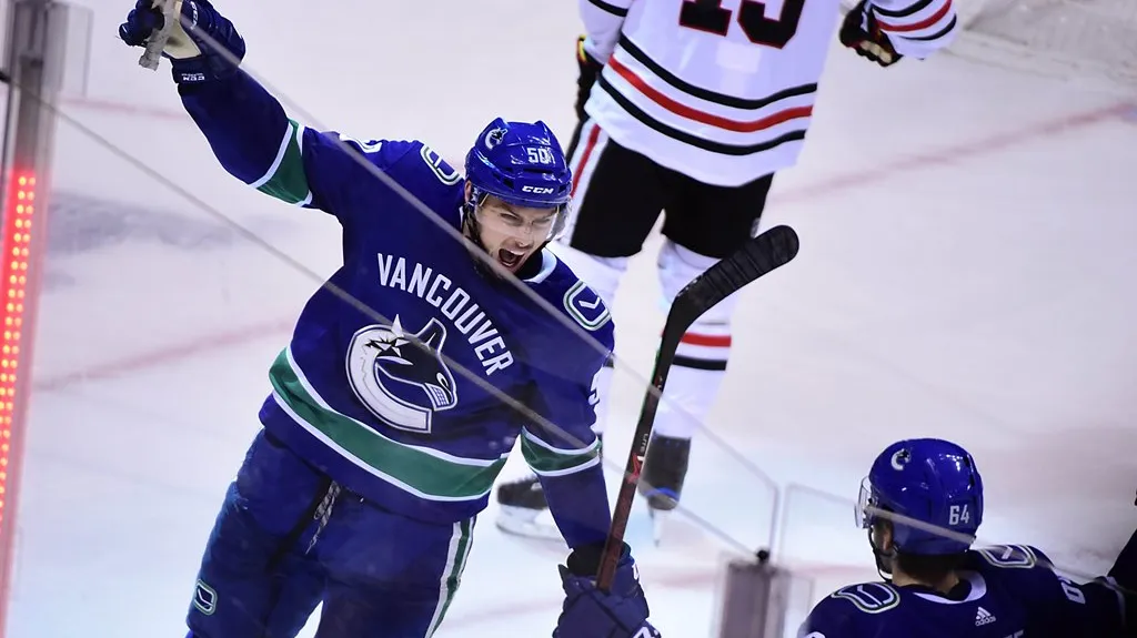 Brendan Gaunce slaví gól Vancouveru