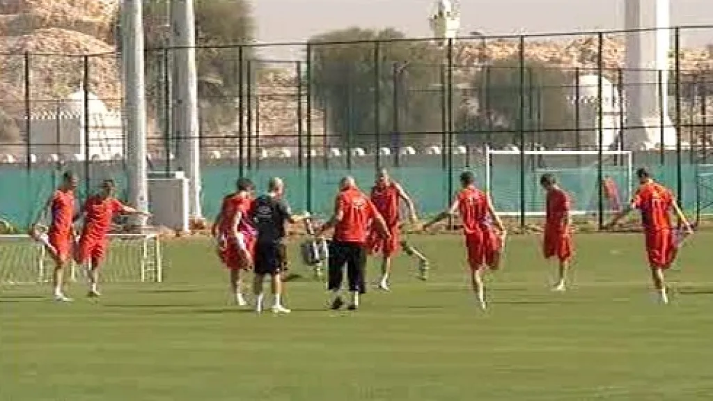 Trénink českých fotbalistů
