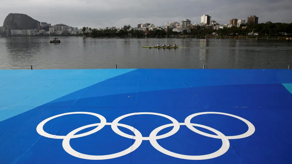 Jezero Lagoa Rodrigo de Freitas, kde se uskuteční závod veslařů