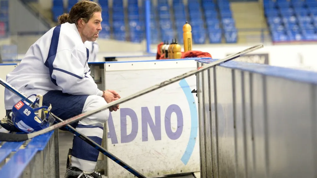 Jaromír Jágr po 1. tréninku na Kladně