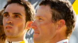 Alberto Contador a Lance Armstrong (Tour de France 2009)