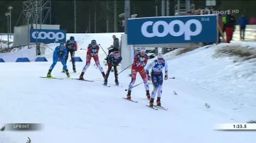 Čtvrtfinále sprintu volně v Oberhofu s Kateřinou Janatovou