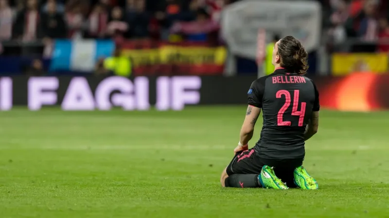 Zklamaný Hector  Bellerín