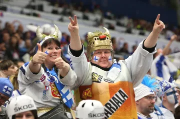 Finští fanoušci na MS v Ostravě