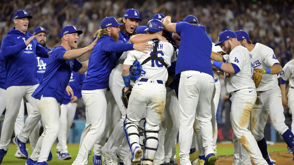 Radost baseballistů LA Dodgers
