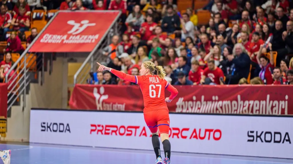 Česká reprezentantka v házené Veronika Malá