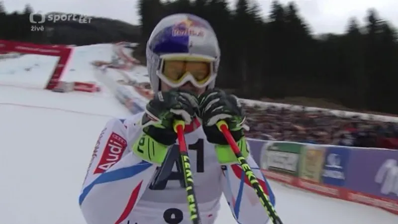 Vítězná jízda Alexise Pinturaulta v obřím slalomu v Hinterstoderu