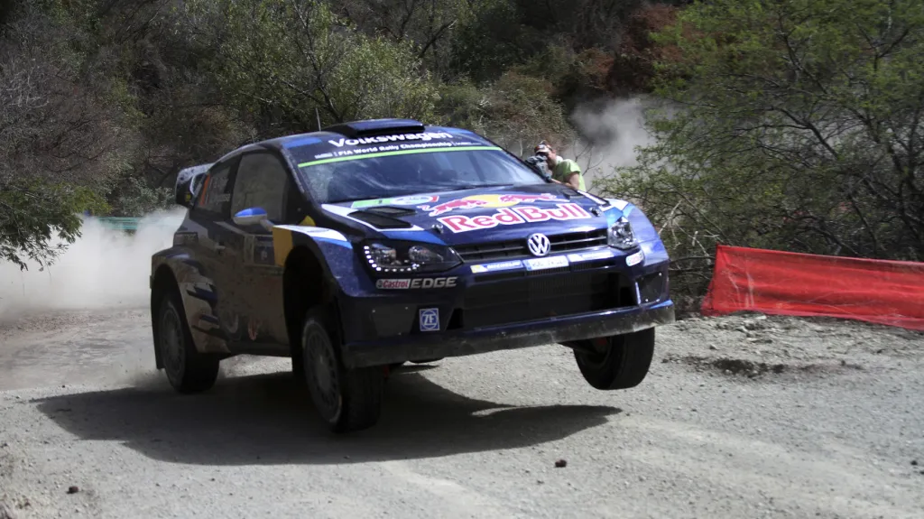 Sebastien Ogier na Mexické rallye