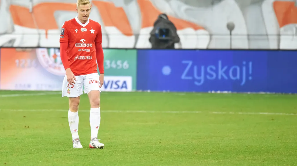 Michal Frydrych v dresu Wisly Krakov