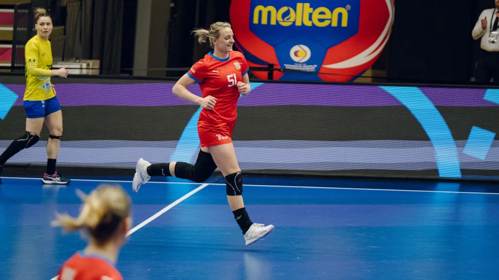 Opora českých házenkářek Markéta Jeřábková