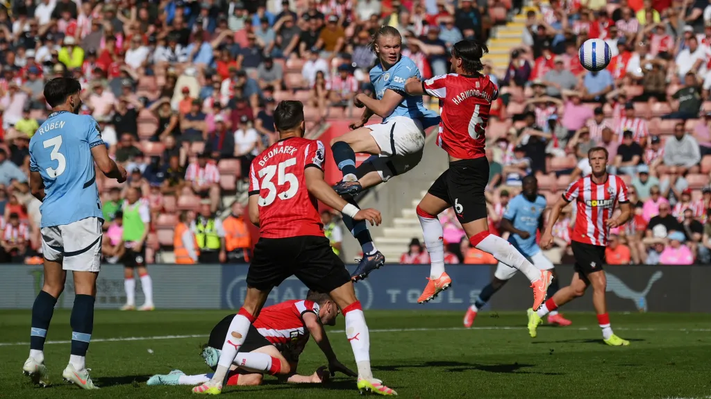 Manchester City v utkání se Southamptonem