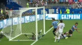 Gól v utkání Uruguay – Rusko: Cavani – 3:0 (90. min.)
