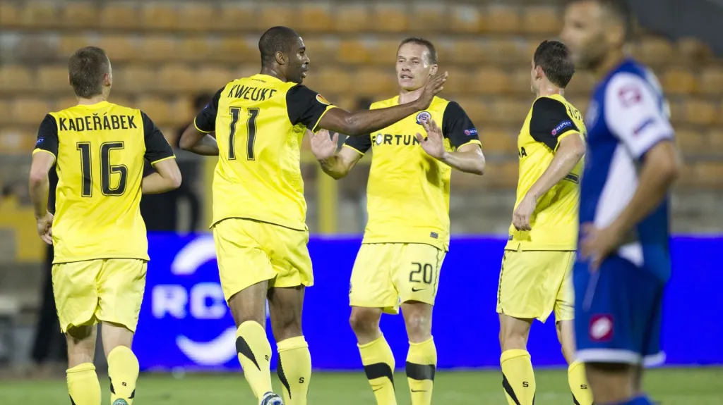 Sparta se raduje po gólu