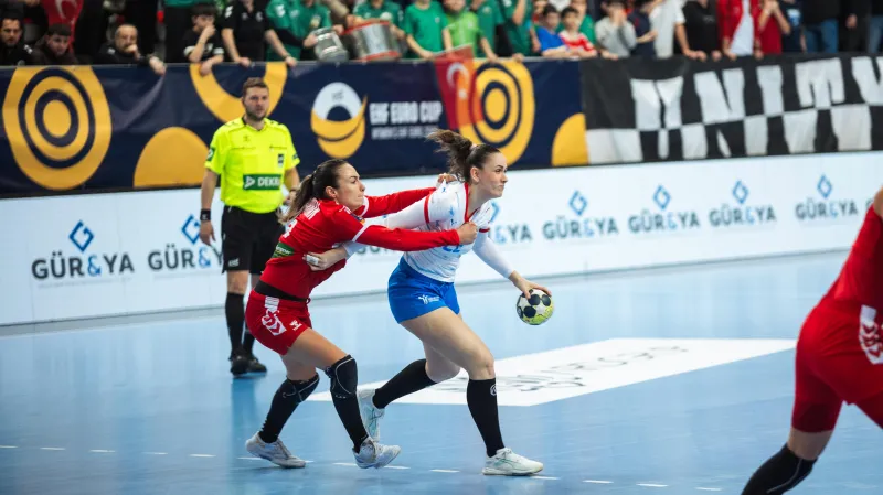 České házenkářky v utkání s Tureckem