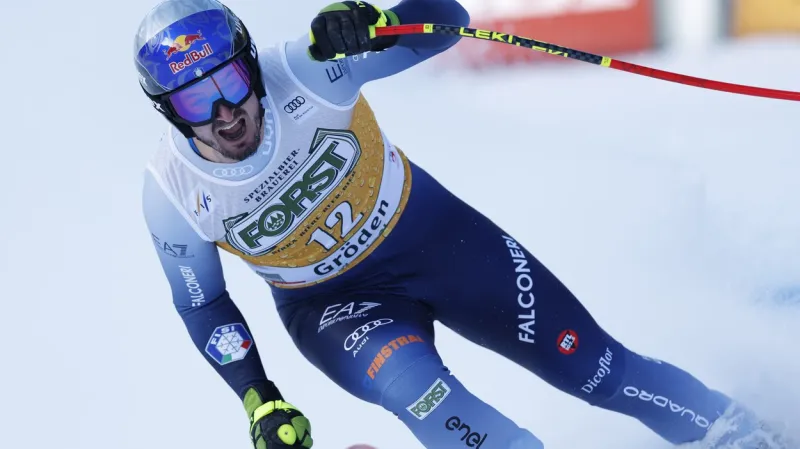 Vítězná jízda domácího Parise ve sjezdu ve Val Gardeně