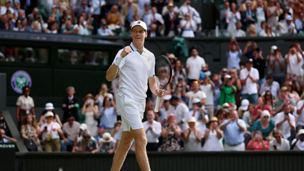 Jannik Sinner na Wimbledonu